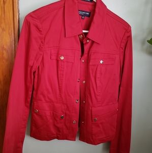 Red Cotton Jones NY Jacket Sz S